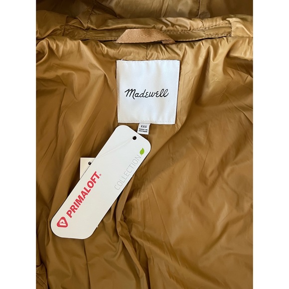Madewell addition quilted packable puffer jacket -xxs toffee - Picture 7 of 7